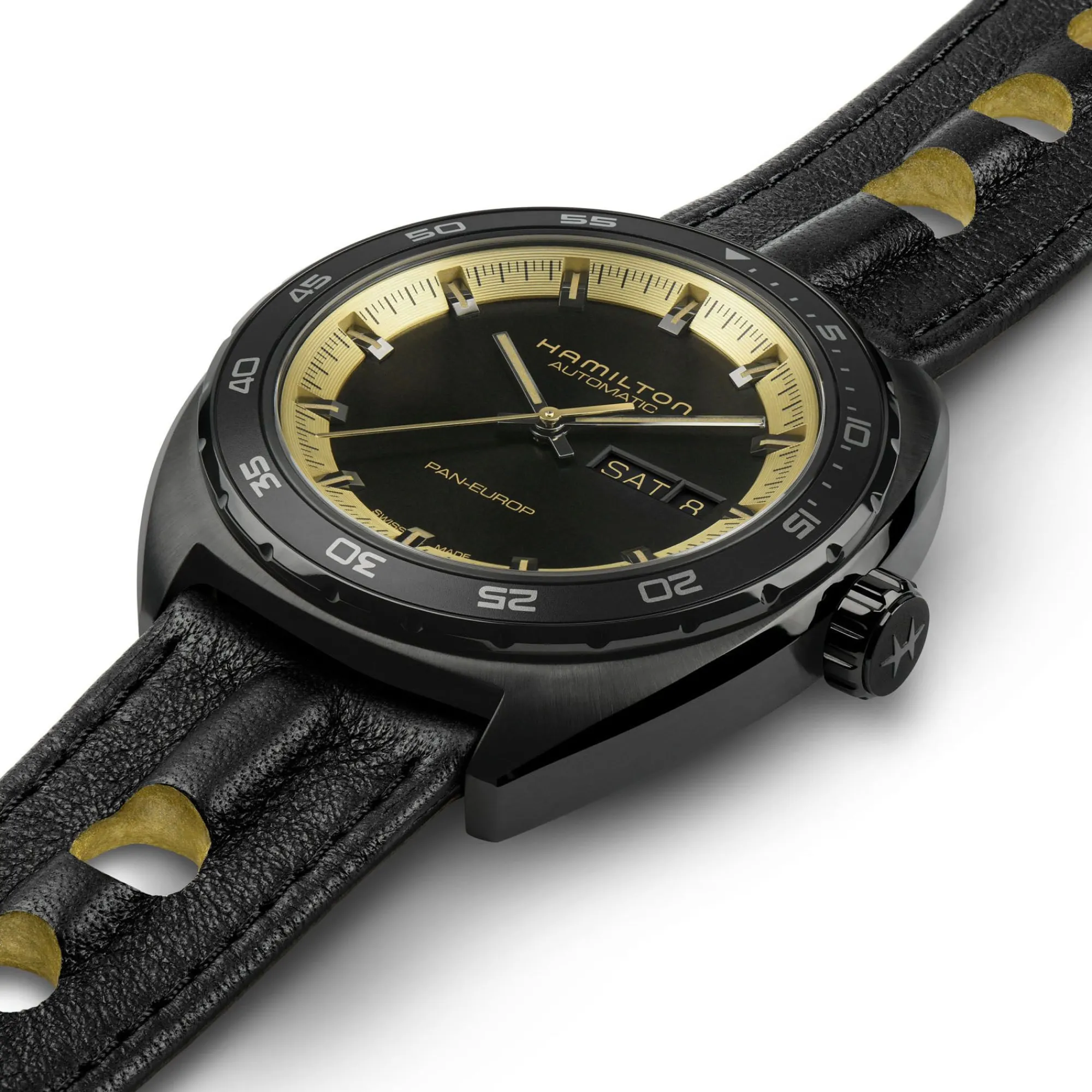 American Classic Pan Europ Day Date Auto^Hamilton Watch Discount