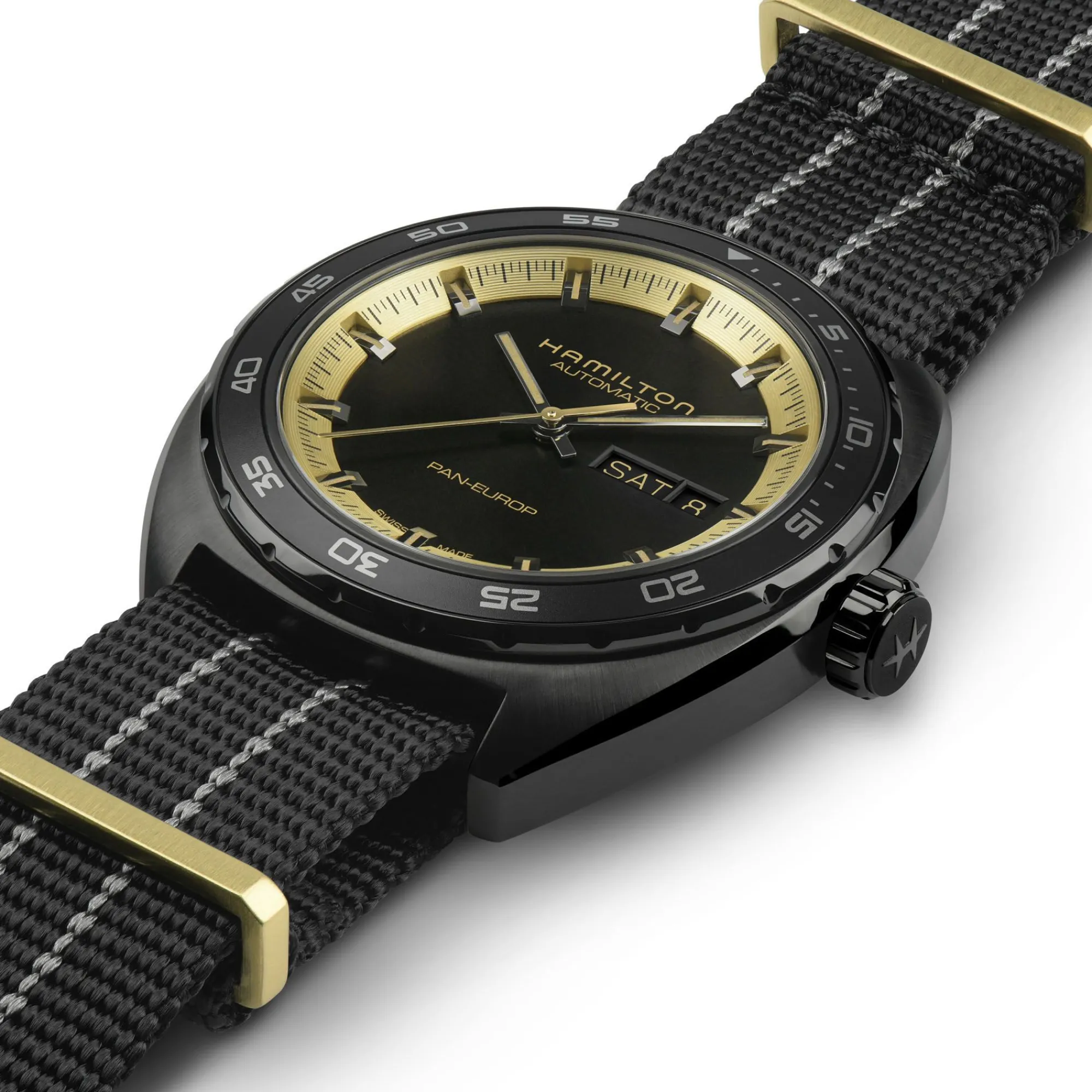 American Classic Pan Europ Day Date Auto^Hamilton Watch Discount