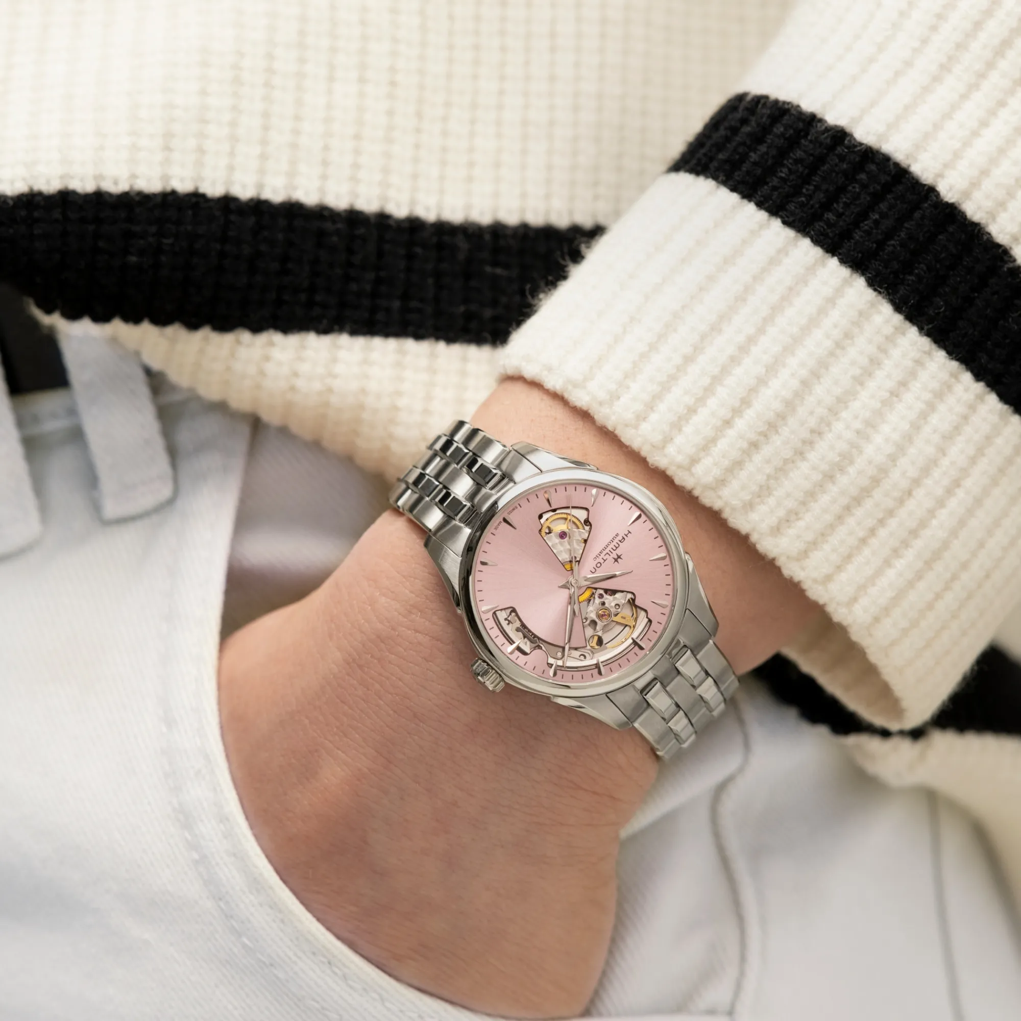 Jazzmaster Open Heart Lady Auto^Hamilton Watch Clearance