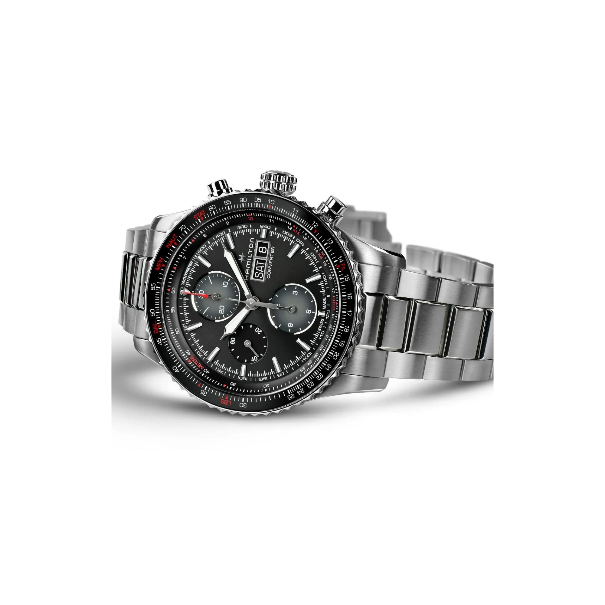 Khaki Aviation Converter Auto Chrono^Hamilton Watch New