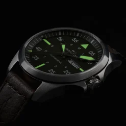 Khaki Aviation Pilot Day Date Auto^Hamilton Watch Hot