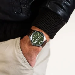 Khaki Aviation Pilot Day Date Auto^Hamilton Watch Hot