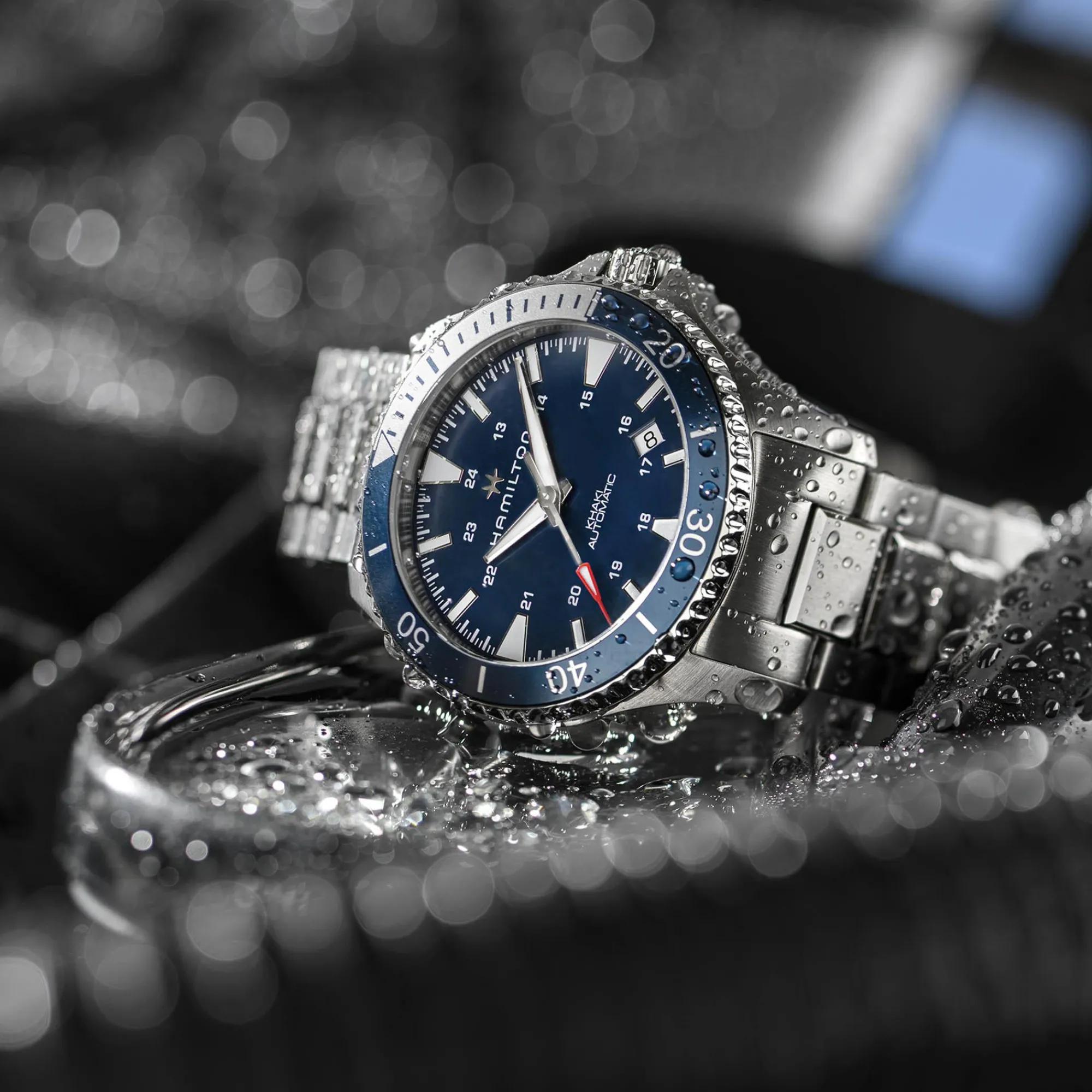 Khaki Navy Scuba Auto^Hamilton Watch New