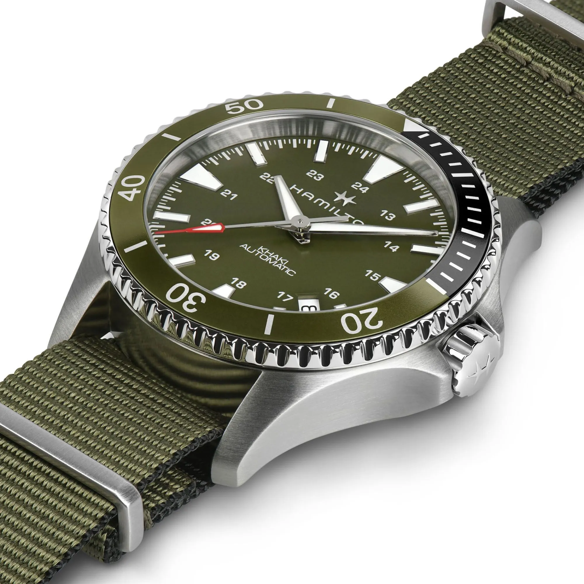 Khaki Navy Scuba Auto^Hamilton Watch Hot